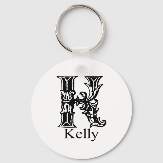 Fancy monogram: Kelly Sleutelhanger (Voorkant)