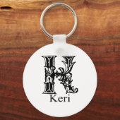 Fancy monogram: Keri Sleutelhanger (Voorkant)