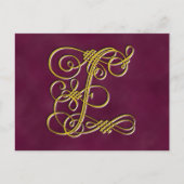 Fancy monogram letter F Briefkaart (Voorkant)