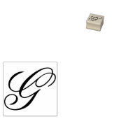 Fancy Monogram Letter G Bewerk Ontwerp om te Veran Rubberstempel (Gestempeld)