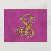 Fancy monogram letter S Briefkaart (Voorkant)