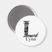 Fancy monogram: Lynn Magneet (Voorkant / Achterkant)