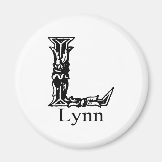 Fancy monogram: Lynn Magneet (Voorkant)