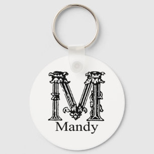 Fancy monogram: Mandy Sleutelhanger
