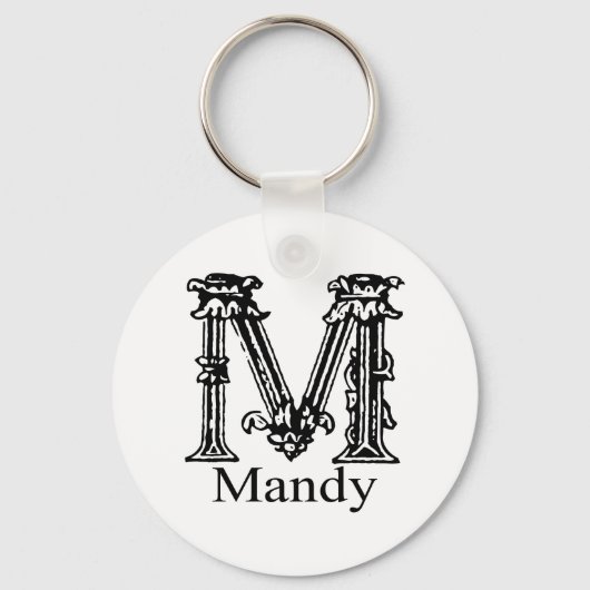 Fancy monogram: Mandy Sleutelhanger (Voorkant)