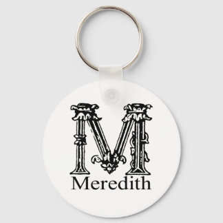 Fancy monogram: Meredith Sleutelhanger