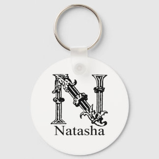 Fancy monogram: Natasha Sleutelhanger