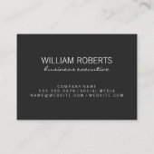 Fancy Monogram Pin Stripe Visitekaartje (Achterkant)