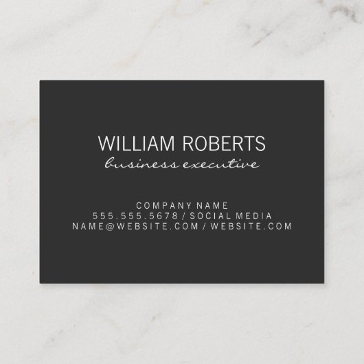 Fancy Monogram Pin Stripe Visitekaartje (Achterkant)