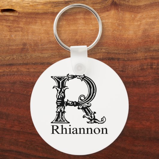 Fancy monogram: Rhiannon Sleutelhanger (Voorkant)