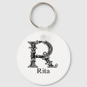 Fancy monogram: Rita Sleutelhanger (Voorkant)
