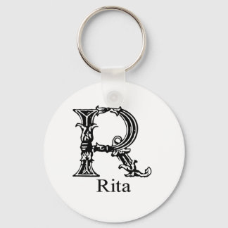 Fancy monogram: Rita Sleutelhanger