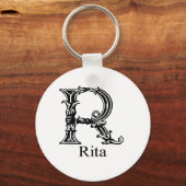 Fancy monogram: Rita Sleutelhanger (Voorkant)
