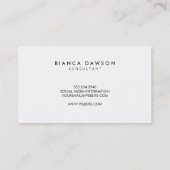 Fancy Monogram Script Goud Grunge Visitekaartje (Achterkant)