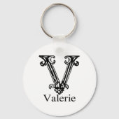 Fancy monogram: Valerie Sleutelhanger (Voorkant)