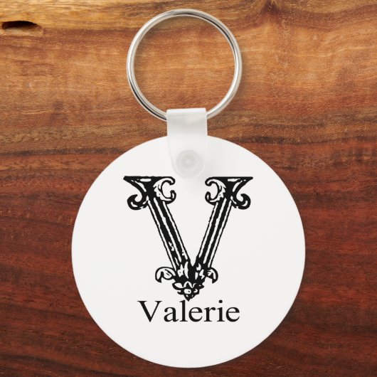 Fancy monogram: Valerie Sleutelhanger (Voorkant)
