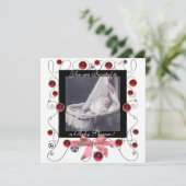 FANCY MONOGRAM VAN HET BABY SHOWER VAN SWIRLS, fot Kaart (Staand voorkant)