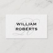 Fancy monogram Wavy Visitekaartje (Voorkant)