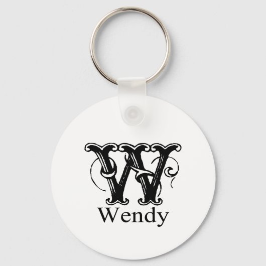 Fancy monogram: Wendy Sleutelhanger (Voorkant)