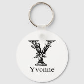 Fancy monogram: Yvonne Sleutelhanger (Voorkant)