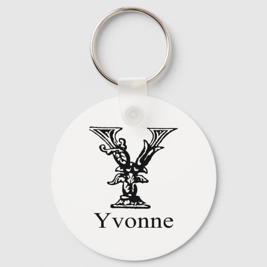 Fancy monogram: Yvonne Sleutelhanger (Voorkant)