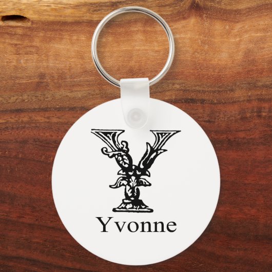 Fancy monogram: Yvonne Sleutelhanger (Voorkant)