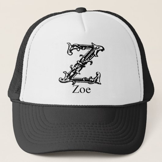 Fancy monogram: Zoe Trucker Pet (Voorkant)
