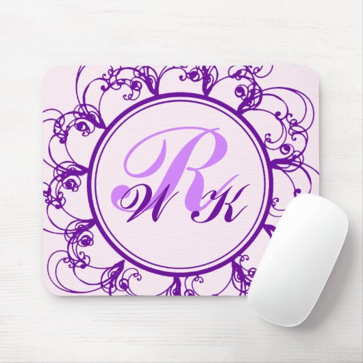 Fancy Monogrammed-Muismat Muismat (Met muis)