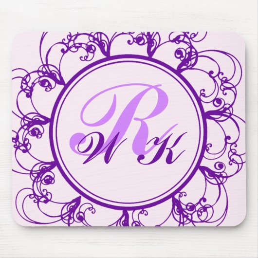 Fancy Monogrammed-Muismat Muismat (Voorkant)
