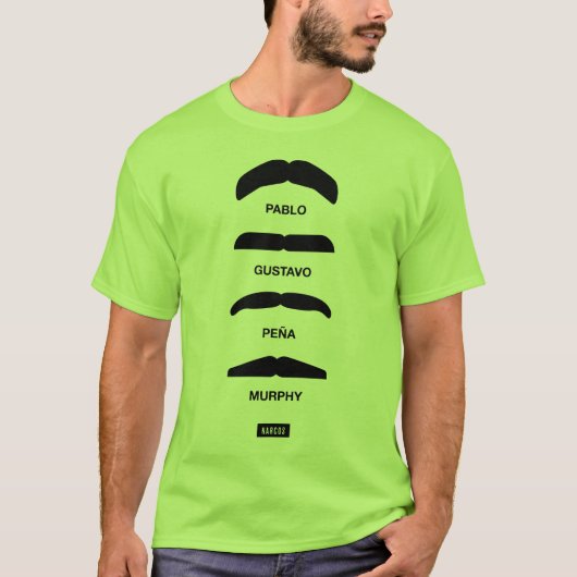 fancy mooi pablo gustavo pena murphy narcos t-shirt (Voorkant)