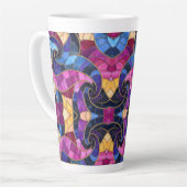 Fancy Mosaic Latte Coffee Mok (Linkerhoek)