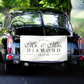 Fancy Mr en Mrs Car Banner