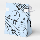 Fancy Muzieknoten blauw Bedankdoosjes (Achterkant)