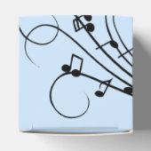 Fancy Muzieknoten blauw Bedankdoosjes (Bovenkant)