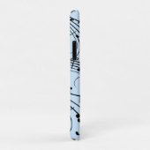 Fancy Muzieknoten blauw Case-Mate iPhone Case (Achterkant/rechts)