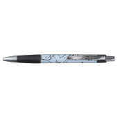 Fancy Muzieknoten blauw Pen (Achterkant)