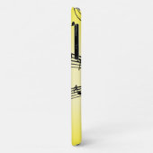 Fancy Muzieknoten Geel Case-Mate iPhone Case (Achterkant/links)