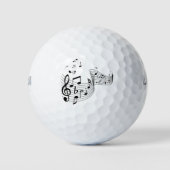 Fancy Muzieknoten Golfballen (Voorkant)