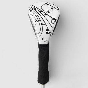 Fancy Muzieknoten Golfheadcover