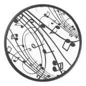 Fancy Muzieknoten Hockey Puck (Voorkant)