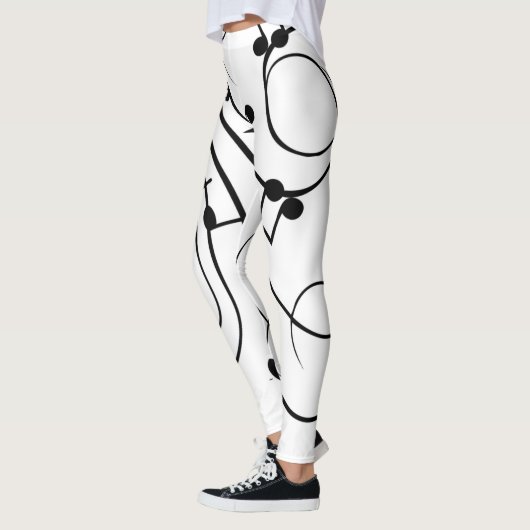 Fancy Muzieknoten Leggings (Links)