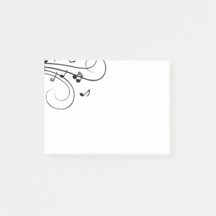 Fancy Muzieknoten Post-it® Notes