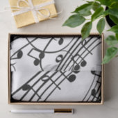 Fancy Muzieknoten Tissuepapier (Geschenk)