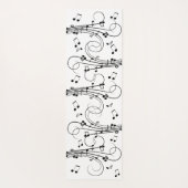 Fancy Muzieknoten Yogamat (Achterkant)