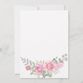 Fancy nail art bloemenfeest Verjaardagsfeestuitnod Kaart (Achterkant)