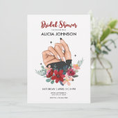 Fancy nail art Vrijgezellenfeest Kaart (Staand voorkant)