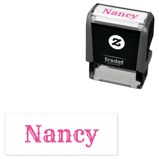 Fancy Nancy Persoonlijke Seriële tekst Zelfinktende Stempel (In situ)