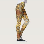 Fancy Natural Leopard Skin Rock Foto gemaakt Leggings (Rechts)