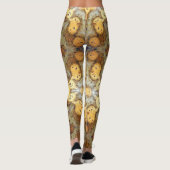 Fancy Natural Leopard Skin Rock Foto gemaakt Leggings (Achterkant)