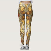 Fancy Natural Leopard Skin Rock Foto gemaakt Leggings (Voorkant)
